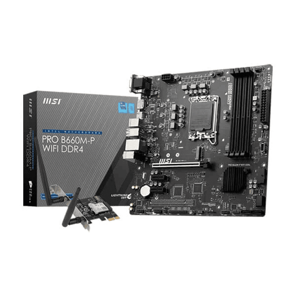 MSI PRO B660M-P Wifi DDR4 Intel Motherboard Supports Intel 12th , 13th & 14th Gen Processors - 1