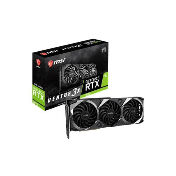 MSI RTX 3070 Ventus 3X Plus 8GB OC LHR Gaming Graphics Card - 1