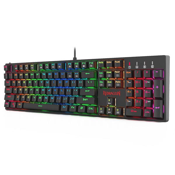 Redragon SU-RARA K582 RGB LED Backlit Mechanical Gaming Wired Keyboard - 3