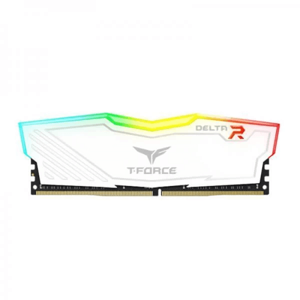 TeamGroup T-Force Delta RGB 8GB (8GBX1) DDR4 Ram 3600Mhz - White - 1