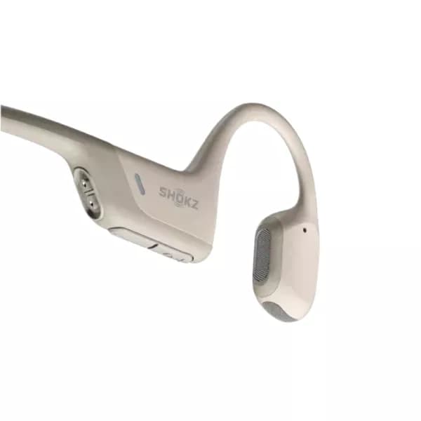Shokz OpenRun Pro Premium Bone Conduction Open-Ear Bluetooth Sport Headphones (Beige) - 4