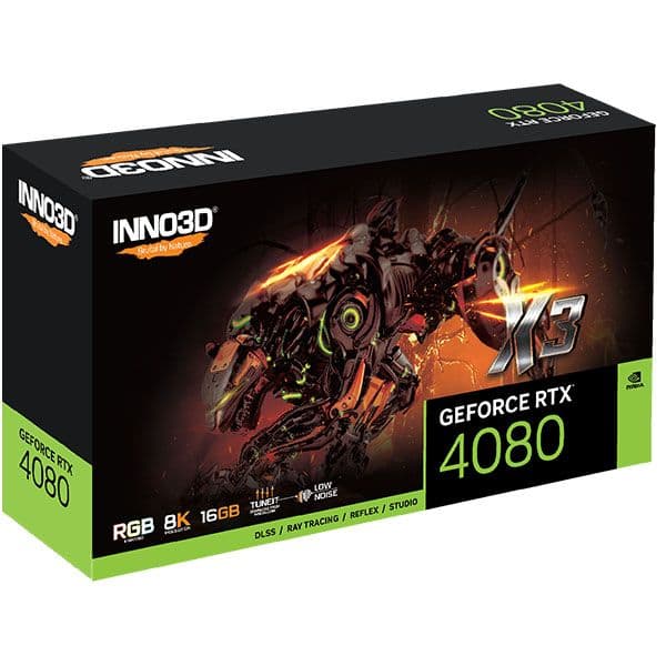 INNO3D GEFORCE RTX 4080 X3 16GB Gaming graphics Card - 3