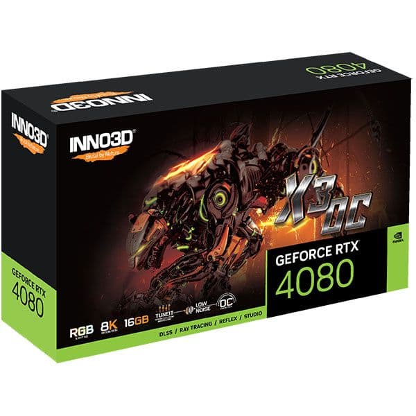 INNO3D GEFORCE RTX 4080 X3 OC 16GB Gaming graphics Card - 3