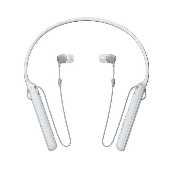 Sony WI-C400 Wireless in-Ear Neck Band Headphones Bluetooth Headset with mic (White) - 1