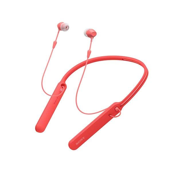 Sony WI-C400 Wireless in-Ear Neck Band Headphones Bluetooth Headset with mic (Red) - 3