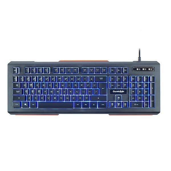 Cosmic Byte CB-GK-10 Corona Wired Gaming Keyboard, Anti-Ghosting - Red LED - 2