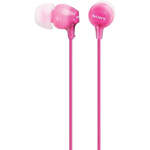 Sony MDR-EX15AP In-Ear Stereo Headphones with Mic - Pink - 1