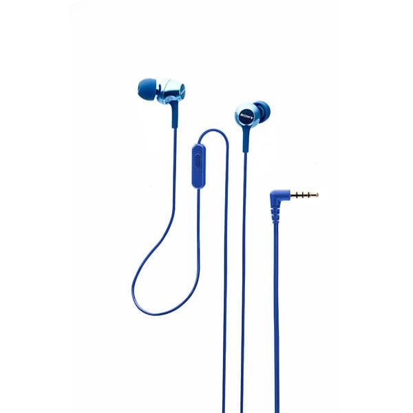 Sony MDR-EX255AP Wired in Ear Headphone with Mic (Blue) - 2