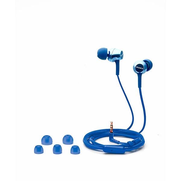 Sony MDR-EX255AP Wired in Ear Headphone with Mic (Blue) - 4