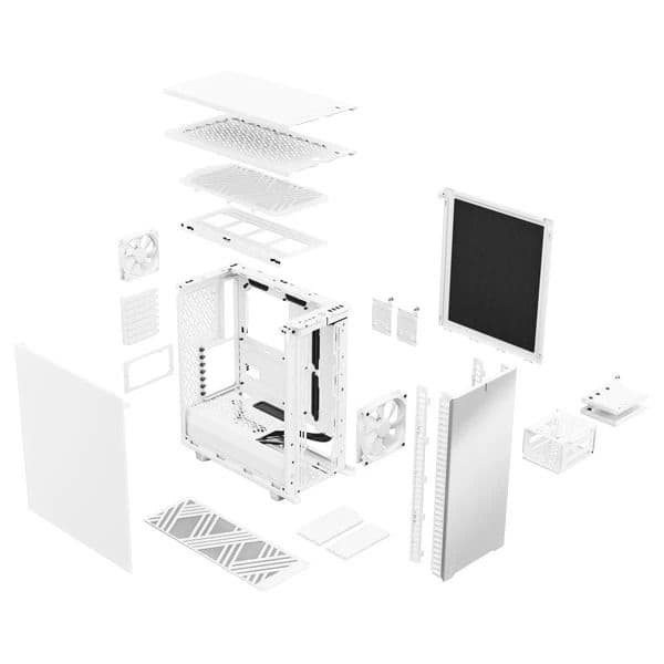 Fractal Design Define 7 Compact (ATX) Mid Tower Cabinet (White) - 6