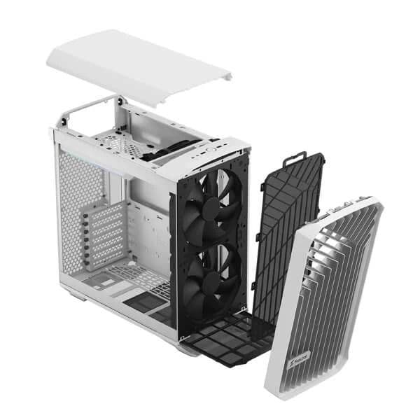 Fractal Design Torrent Compact TG Clear Tint RGB (E-ATX) Mid Tower Cabinet (White) - 5