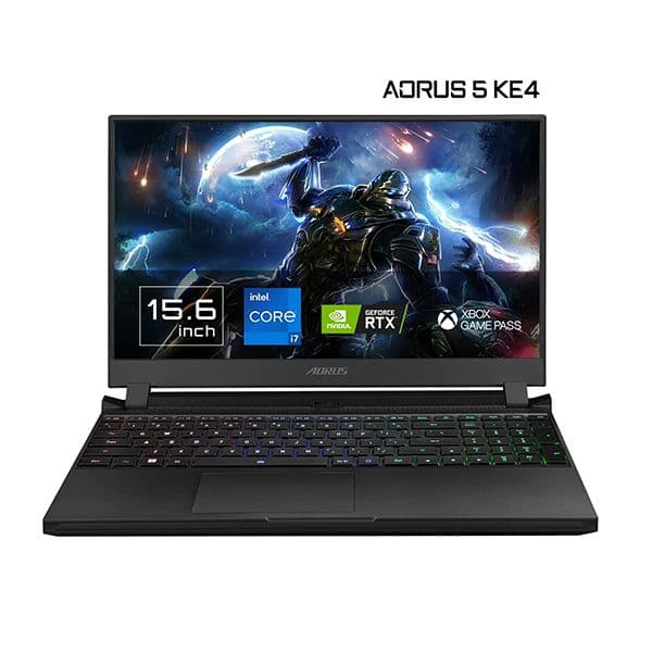 GIGABYTE AORUS 5 KE4, 15.6"  inch FHD 240Hz, Intel Core i7-12700H 12th Gen, RTX 3060 6GB Graphics, Gaming Laptop (16GB DDR4 Memory/Windows 11 Home/ Gen4 1TB SSD/ Office 365/ Black) - 1