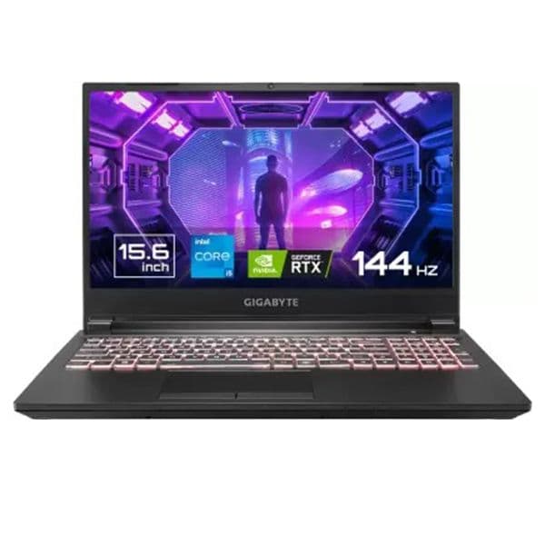 GIGABYTE G5 KD-52IN123SE Core i5 11th Gen (16 GB/512 GB SSD/Windows 11 Home/6 GB Graphics/NVIDIA GeForce RTX 3060/144 Hz) RC45KD Gaming Laptop  (15.6 Inch, Matte Black, 2.18 Kg, With MS Office) - 1