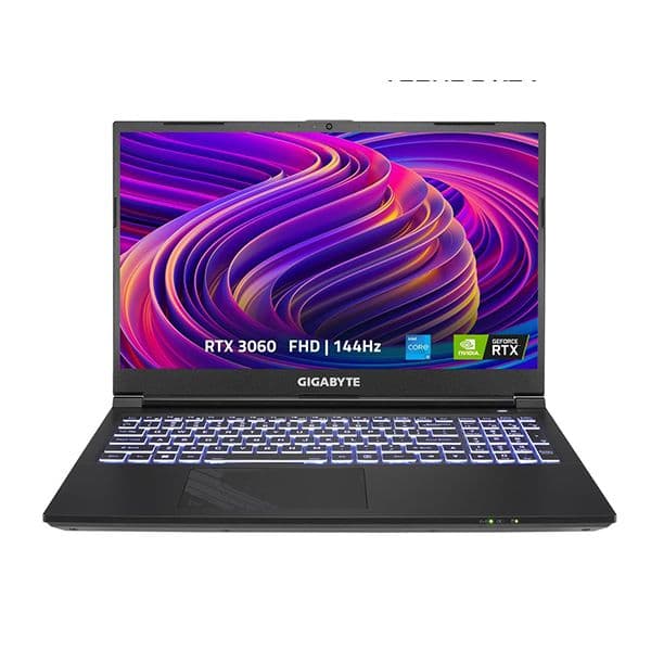 GIGABYTE G5 KE-52IN213SH 15.6" 144 Hz IPS Intel Core i5 12th Gen 12500H (2.50GHz), NVIDIA GeForce RTX 3060 Laptop GPU, 16 GB DDR4, 512 GB SSD, Windows 11 Home, Gaming Laptop (G5 KE-52IN213SH ) - 1