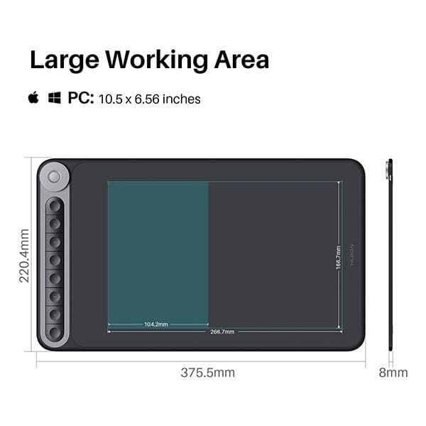 HUION Inspiroy Q620M Wireless Graphics Drawing Pen Tablet - 4