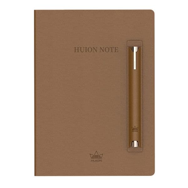 Huion Note A5 Size Smart Digital Notebook for Business, Office, Academics and Art with Scribo 2 (Brown) - 1