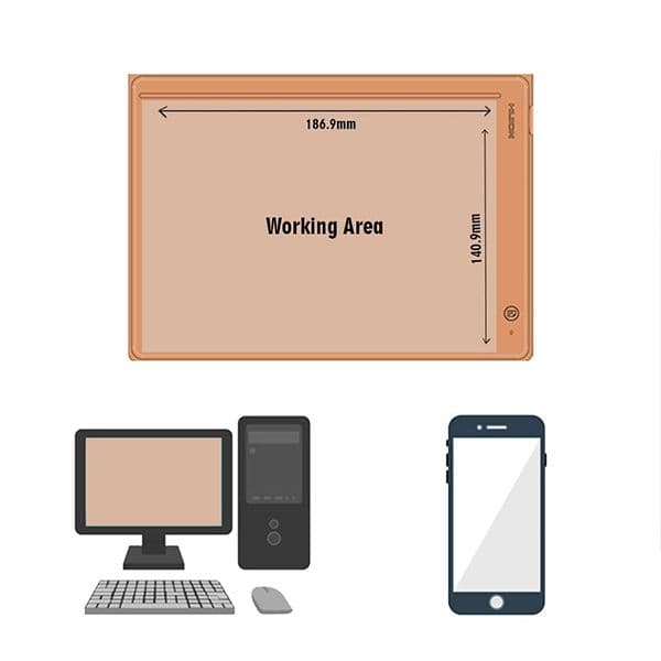 Huion Note A5 Size Smart Digital Notebook for Business, Office, Academics and Art with Scribo 2 (Brown) - 2