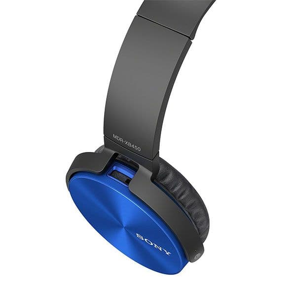 Sony MDR-XB450AP Wired Extra Bass On-Ear Headphones - Blue - 4