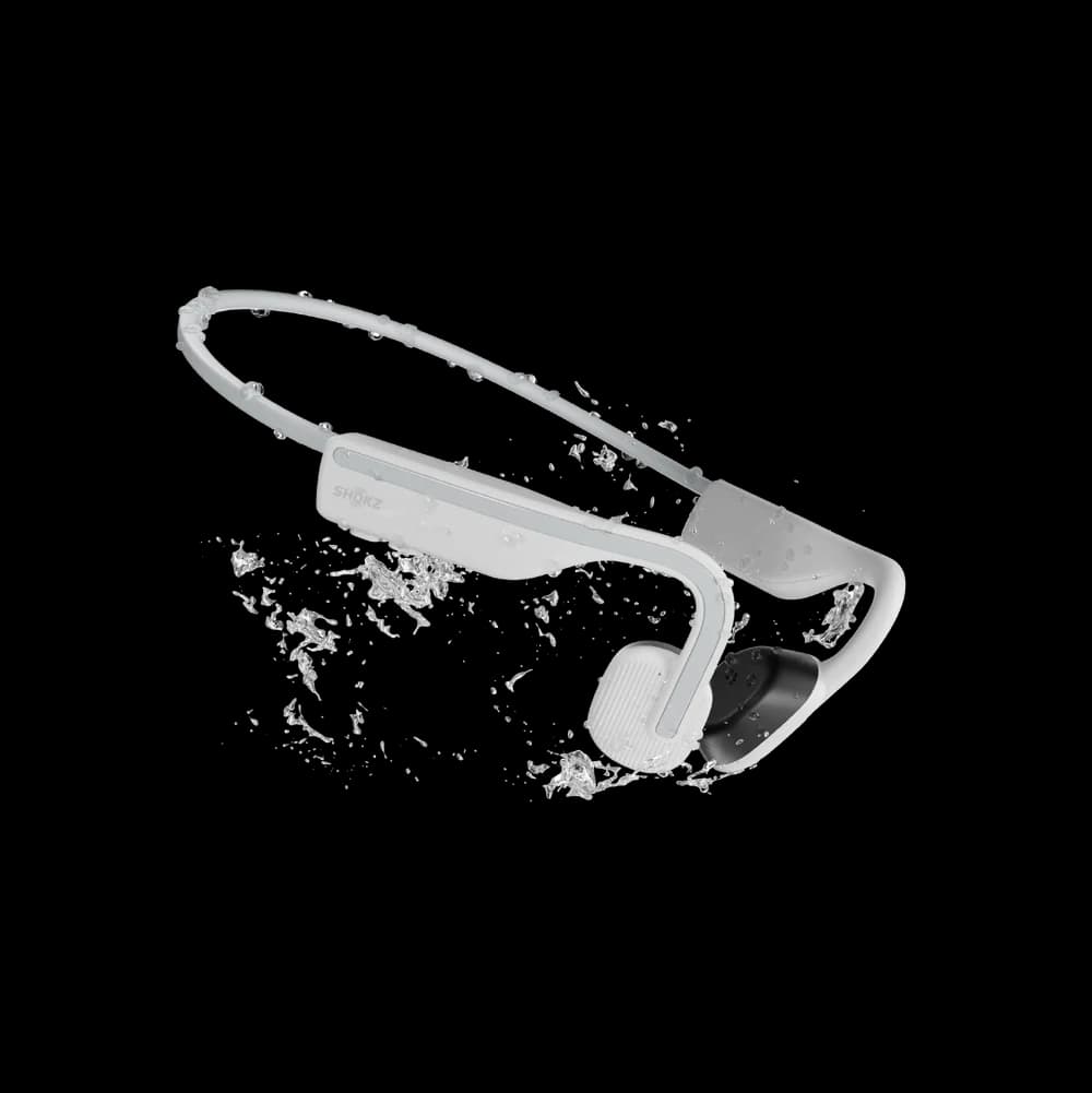 Shokz OpenMove Open-Ear Bluetooth Sport Headphones Bone Conduction Wireless Earphones White - 6