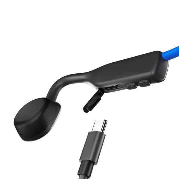 Shokz OpenMove Open-Ear Bluetooth Sport Headphones Bone Conduction Wireless Earphones Blue - 4