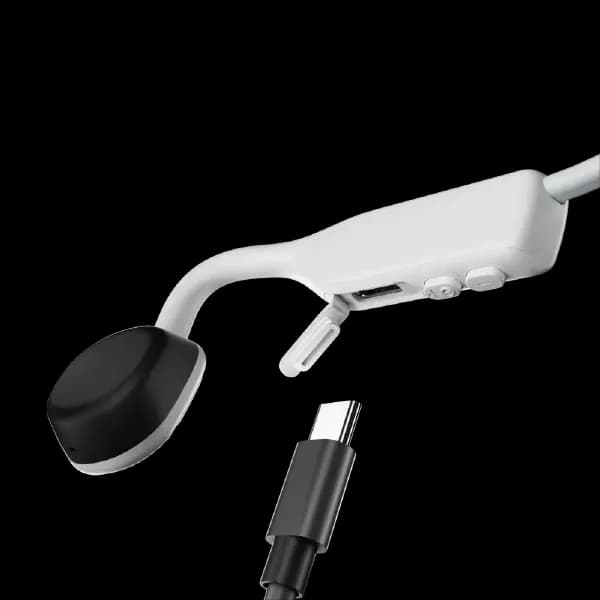 Shokz OpenMove Open-Ear Bluetooth Sport Headphones Bone Conduction Wireless Earphones White - 4