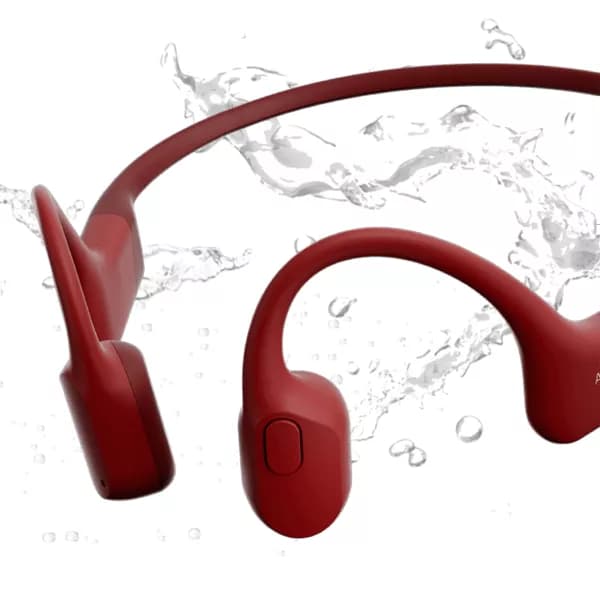 Shokz OpenRun Wireless Open-Ear Bluetooth Headphone, Red - 3