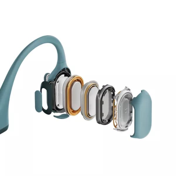 Shokz OpenRun Pro Premium Bone Conduction Open-Ear Bluetooth Sport Headphones (Blue) - 4