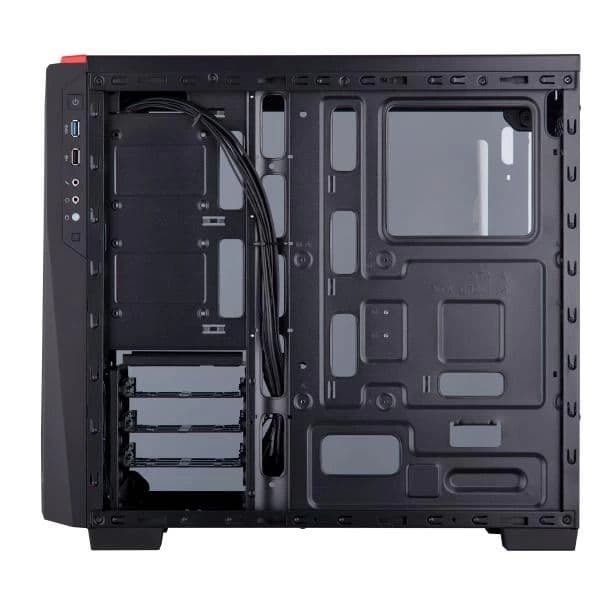 Corsair SPEC 04 Carbide Series Black/Red Mid Tower PC Cabinet - 5