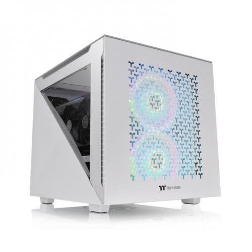 Thermaltake Divider 200 TG Air White Edition Micro-ATX Tempered Glass - 1