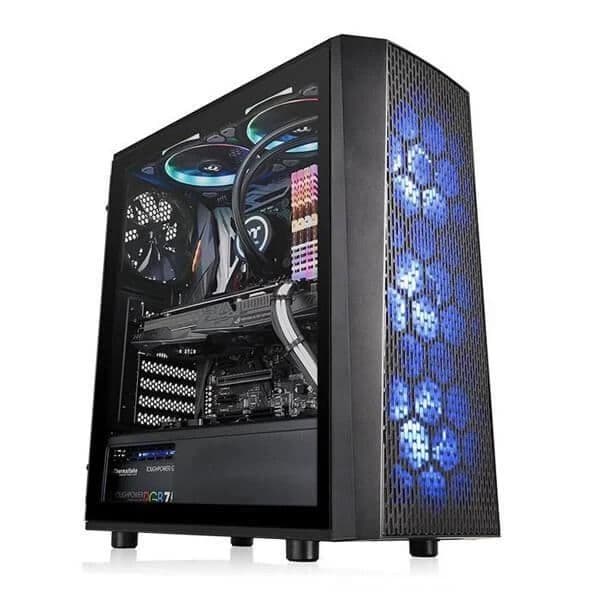 Thermaltake Versa J24 TG RGB Cabinet (Black) - 1
