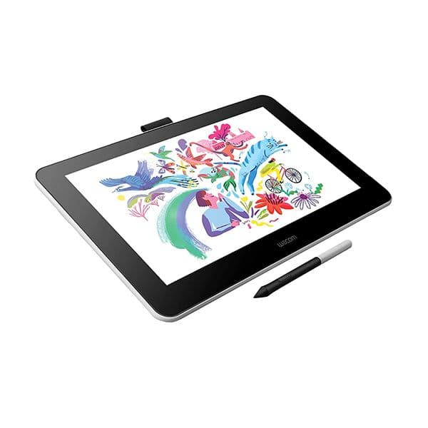 Wacom One DTC133W0C Digital Drawing Tablet for Graphics &amp; Design (Black) 13.3 Inch Display - 1
