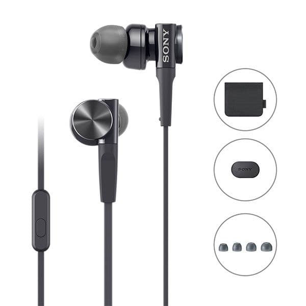 Sony MDR-XB75AP Wired Extra Bass in-Ear Headphones - Black - 2