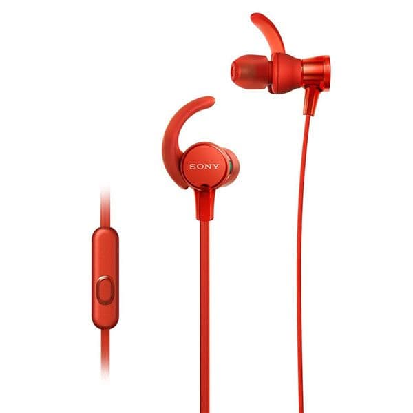 Sony MDR-XB510AS Wired in Ear Headphone with Mic - Red - 1