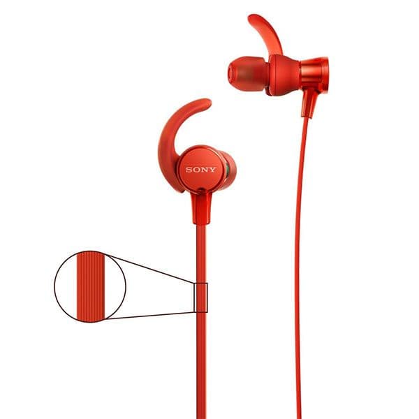 Sony MDR-XB510AS Wired in Ear Headphone with Mic - Red - 2