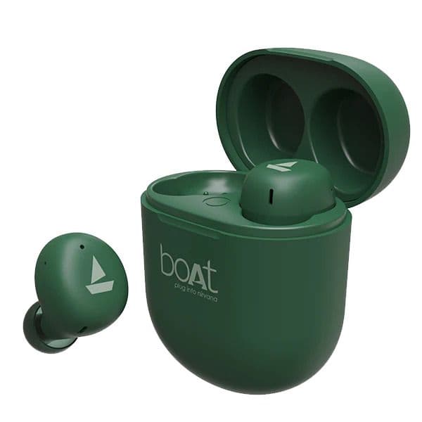 boAt Airdopes 381 Wireless in Ear Earphones with Mic (Green) - 1