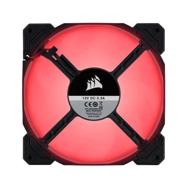 Corsair AF120 Red Cabinet Fan (Triple Pack) - 3
