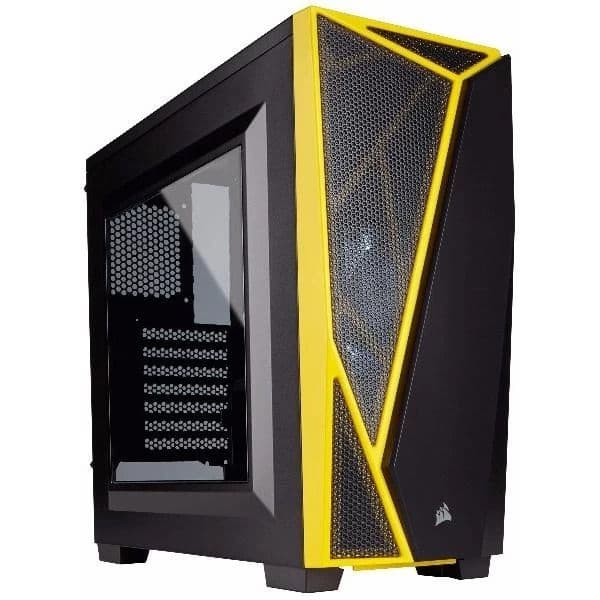 Corsair SPEC 04 Carbide Series Black/Yellow Mid Tower PC Cabinet - 1
