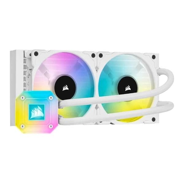 Corsair ICUE H100i Elite Capellix CPU Liquid Cooler (White) - 1