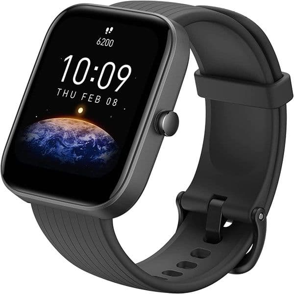 Amazfit Bip 3 Smart Watch Black - 1