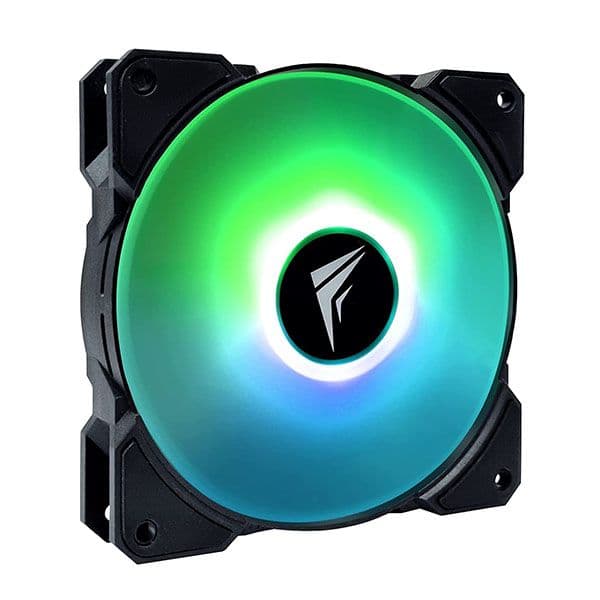 Frostec FS-120A ARGB PWM Fan (Single Fan) with Built in PWM Splitter and ARGB Splitter Black - 5