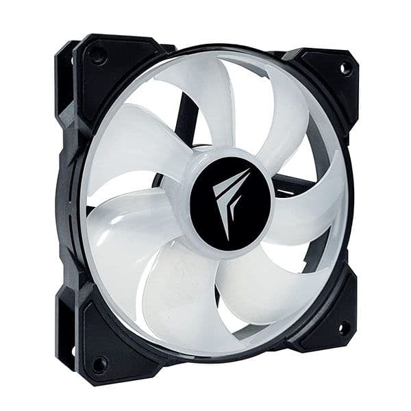 Frostec FS-120A ARGB PWM Fan (Single Fan) with Built in PWM Splitter and ARGB Splitter Black - 4