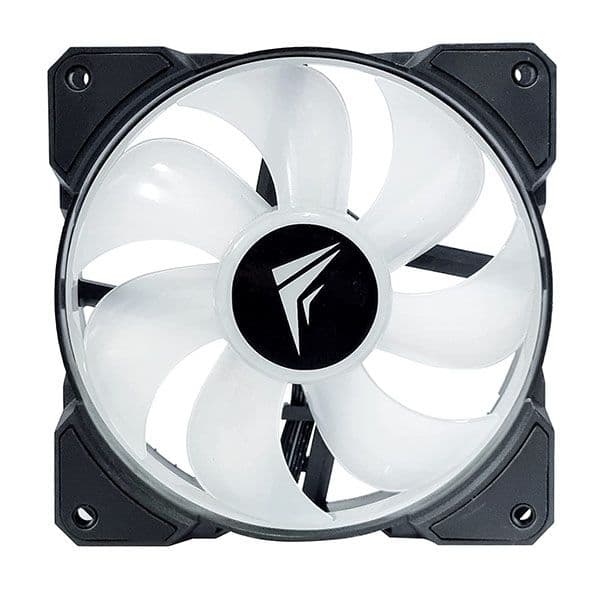 Frostec FS-120A ARGB PWM Fan (Single Fan) with Built in PWM Splitter and ARGB Splitter Black - 3