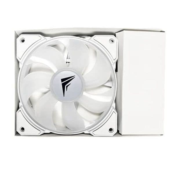Frostec FS-120A ARGB PWM Fan (Single Fan) with Built in PWM Splitter and ARGB Splitter White - 3