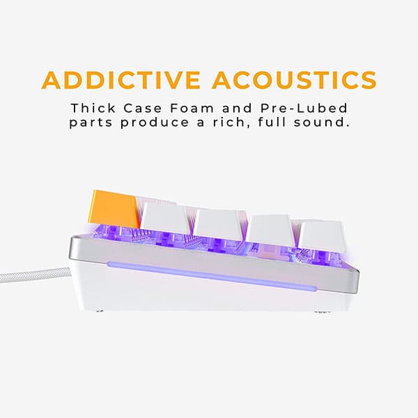 Glorious GMMK 2 TKL 65% Percent Gaming Keyboard RGB White - 2