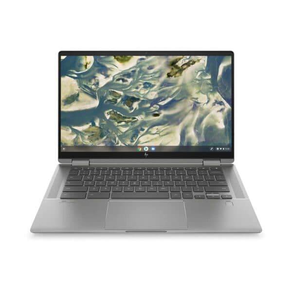 HP Chromebook x360 14c-cc0010TU 11th Gen Intel Core i5 14-inch (35.6 cms) FHD, IPS, Micro-Edge, Corning Gorilla Glass Touchscreen Laptop(8GB/256GB SSD/B&amp;O Audio/FPR/Chrome OS/Mineral Silver/1.52 kg) - 1