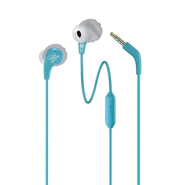 JBL Endurance Run, Sports in Ear Wired Earphones with Mic (Teal) - 1