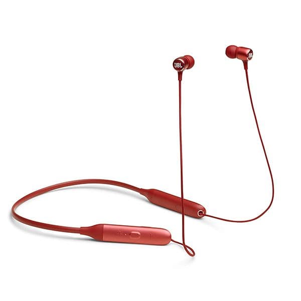 JBL LIVE220BT by Harman Wireless Bluetooth in Ear Neckband Headphones with Mic (Red) - 1