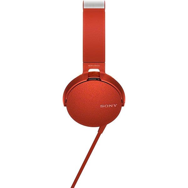 Sony MDR-XB550AP Extra Bass On-Ear Headset Red - 5