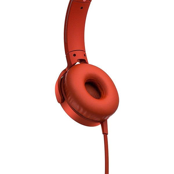 Sony MDR-XB550AP Extra Bass On-Ear Headset Red - 3