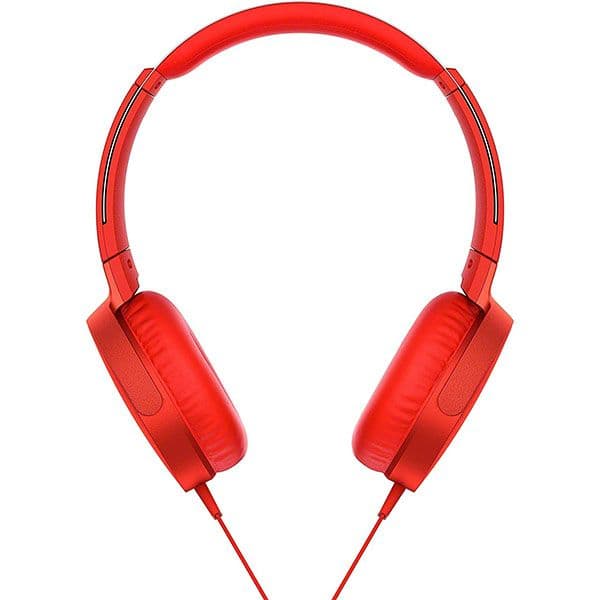 Sony MDR-XB550AP Extra Bass On-Ear Headset Red - 2